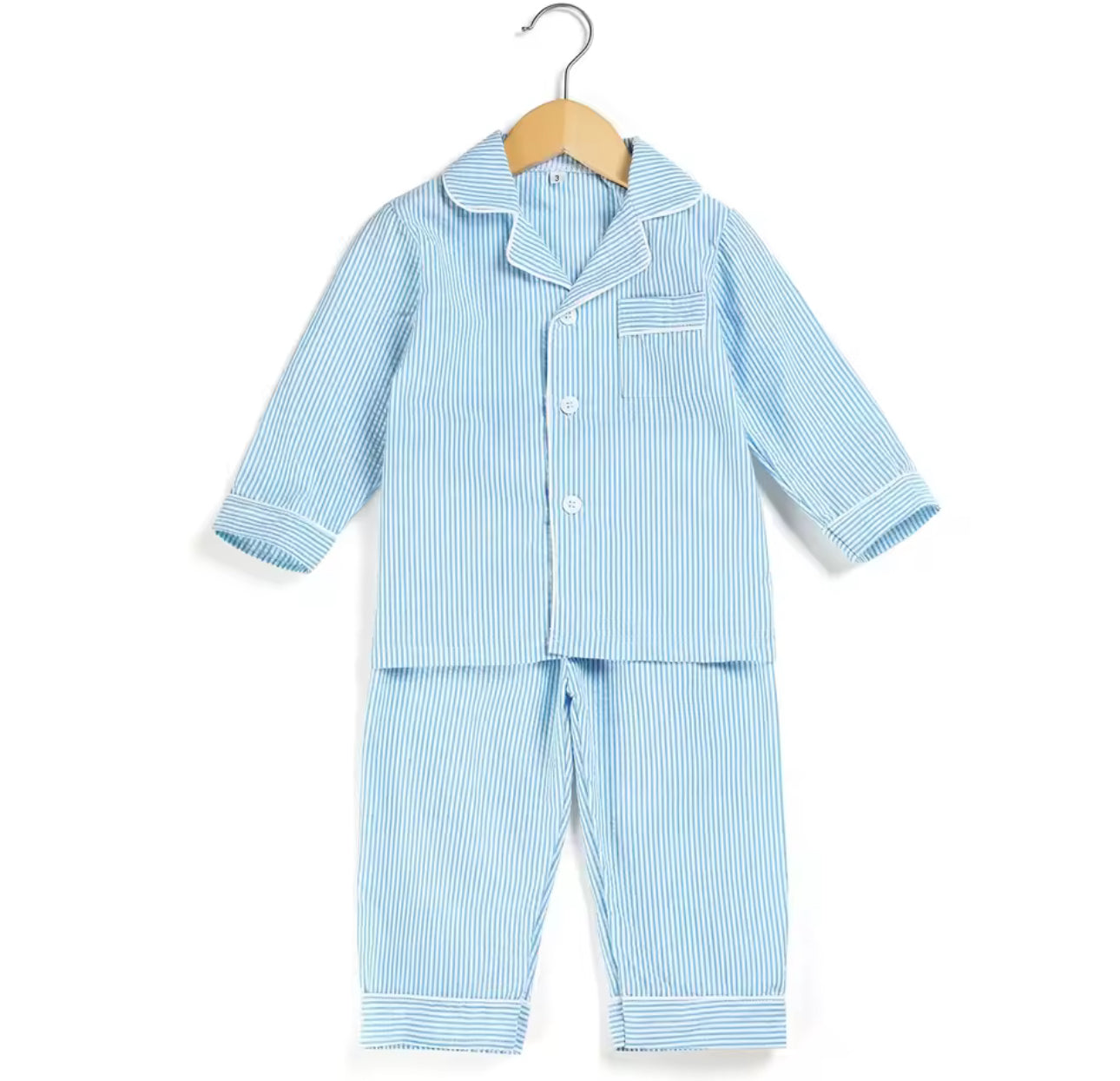 Blue stripe pjs