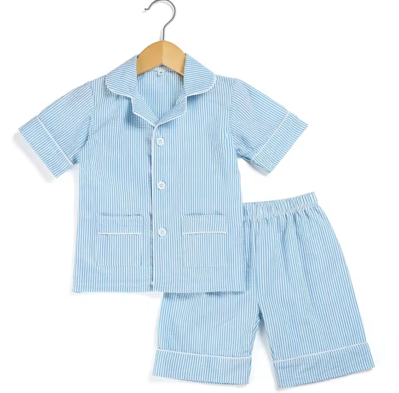 Blue stripe pjs