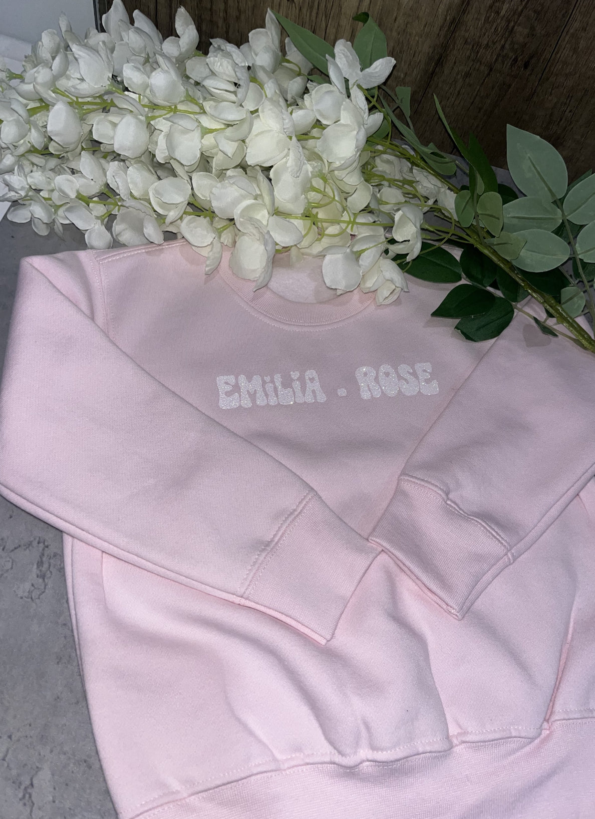 Pink bubble sweatshirt